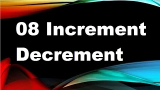 java tutorials urdu NFN 8 Increment Decrement