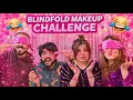 Lagu Blind fold Makeup challenge 😱💄| Puri Shakal Kharaab 😡😂 | @hussain.tareen |