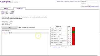 Codingbat - left2 Python