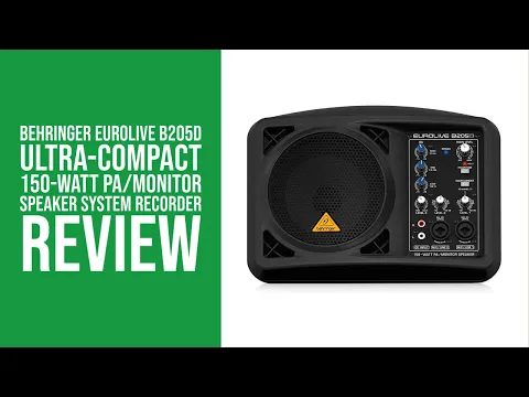 Download MP3 Behringer Eurolive B205D Ultra Compact 150 Watt PA Monitor Speaker System