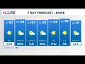 Stormy conditions in the Treasure Valley highs in the 90s for early next week