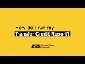 How to find your transfer credit report