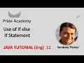 Java Tutorial Eng 11 if else if statement program Pride Academy
