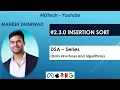 3 0 Insertion sort Sorting Java