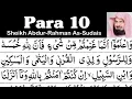 Lagu Para 10 Full - Sheikh Abdur-Rahman As-Sudais With Arabic Text (HD) - Para 10 Sheikh Sudais