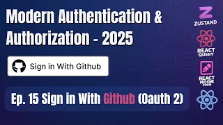 Part 15 Sign In with GitHub OAuth 2 - React Authentication Authorization