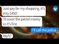 Apple My friend ditched me in the supermarket queue and tried to make me pay for her shopping