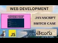 Web Development JAVASCRIPT SWITCH CASE Detailed Explanation Lesson - 16