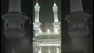 لحظة توافق صوت الرعد مع تلاوة ياسر الدوسري لاسم الله العزيز سبحان من سبح الرعد بحمده 