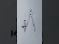 Drawing compass with pencil