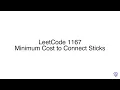 LeetCode 1167 Minimum Cost to Connect Sticks