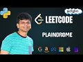 Palindrome interview question asked in Google Meta Amazon Apple LeetCode problem in Python