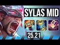 SYLAS vs VEIGAR MID Legendary EUW Master 25 21