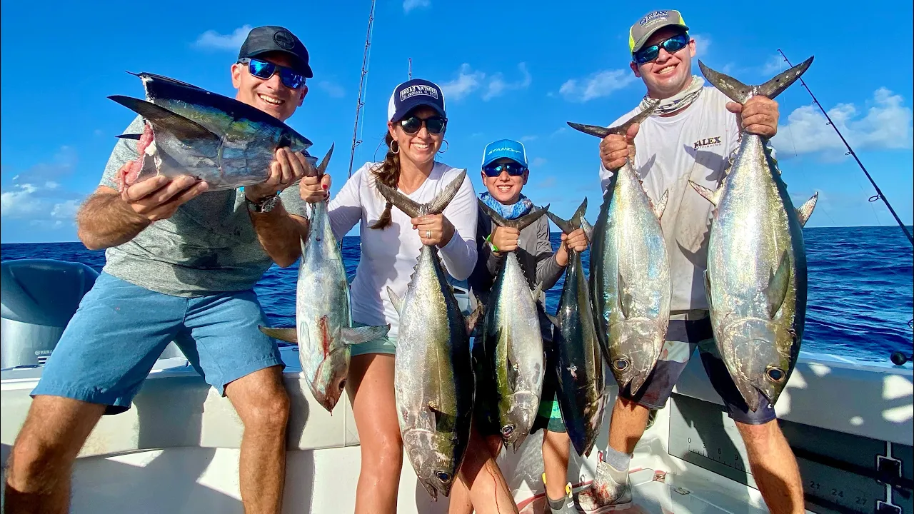 LIMIT OF TUNA! Smashed the Blackfins! (Catch Clean Cook)