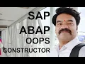 SAP ABAP OOPS Constructor