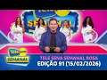 Lagu CONFIRA O SORTEIO DA TELE SENA SEMANAL ROSA - EDIÇÃO 91 (15/02/2026