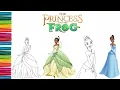 Coloring Princess Tiana Disney Princess Coloring Pages