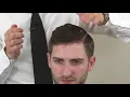 Classic Side Part with Medium Fade - How To Cut a Hard Part