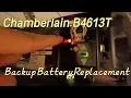 Chamberlain Replace Garage Door Opener Backup Battery