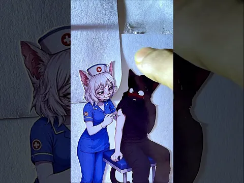 Nurse Kitty cares for her patient from the ER to recovery! 🏥❤️ Watctheir cute story unfold.