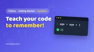 Learn Python the Fun Way Variables Teach Your Code to Remember Episode 2