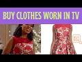 How to buy clothes worn by actors and actress in TV shows