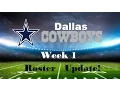 Dallas Cowboys Week 1 Roster Update Madden NFL 16 XBOX One Gameplay