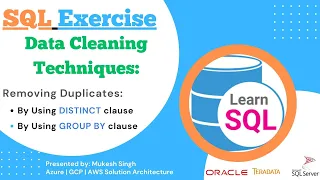 SQL - Data Cleaning How to remove duplicates records