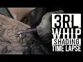 Whip Shading Flower Tattoo Time lapse