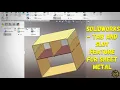 Tab Slot Trick for Sheet Metal - Super Easy Tutorial