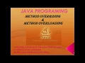 METHOD OVERRIDING METHOD OVERLOADING