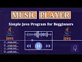 Music Player In Java Simple Java Program For Beginners JFrame GUI Music Player In Java