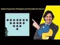 Python Program for Printing Inverted Pyramid Star Pattern