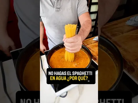Esta es la manera de hacer bien los Spaguetti: no los pongas en agua