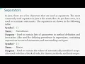 Lexical Issues - Java Whitespace Identifiers Literals Comments Separators Reserved Keywords
