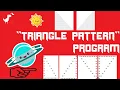 python programming triangle drawing all types by star pattern right angle triangle equilateral etc
