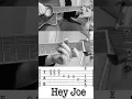 Download Lagu hey Joe guitar tabs easy jimi Hendrix intro riff