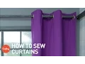 How to sew curtains Easy grommet style with free pattern Craftsy Sewing Tutorials
