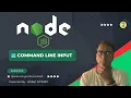 Command Line Input in Node js Using process argv readline Module Build a Todo App