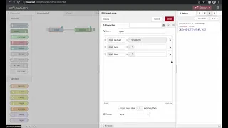 Inject and debug node - basics Node-RED