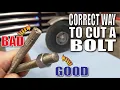 How to Cut a bolt without damaging the threads