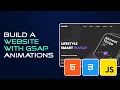How To Make a Website Landing Page With GSAP Animations HTML and CSS Tutorial