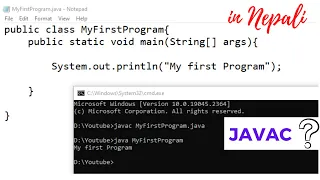 Compile Run Java Program using Command Prompt