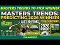Using Masters Trends and Data to Pick the 2026 Masters Winner 2026 Fantasy Golf Picks