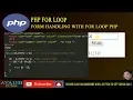 for loop in php php tutorial avadh tutor ripal pandya