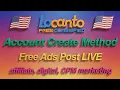 Locanto Account Create Method Free Ads Posting site traffic Source Locanto Update locanto