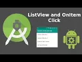ListView and OnClick Items in Android Studio Coders Hub