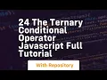 24 the ternary conditional operator javascript full tutorial
