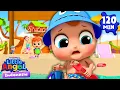 Bermain Pasir di Pantai | Little Angel | Kartun dan Lagu Anak | Moonbug Kids Indonesia