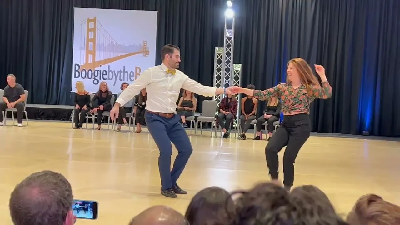 Melissa Rutz & Ben Morris West Coast Swing Champions Jack & Jill Boogie by the Bay 2022